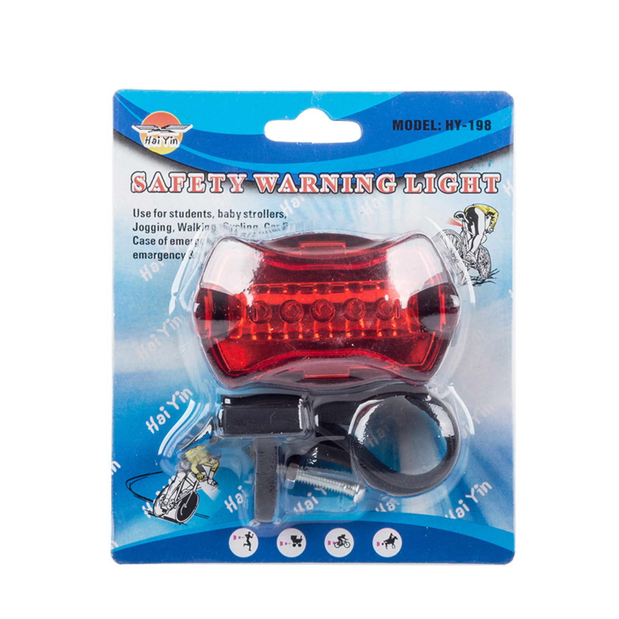 ชุดไฟหน้าไฟท้ายจักรยาน POWERBEAM ไฟท้าย แบบใส่ถ่าน