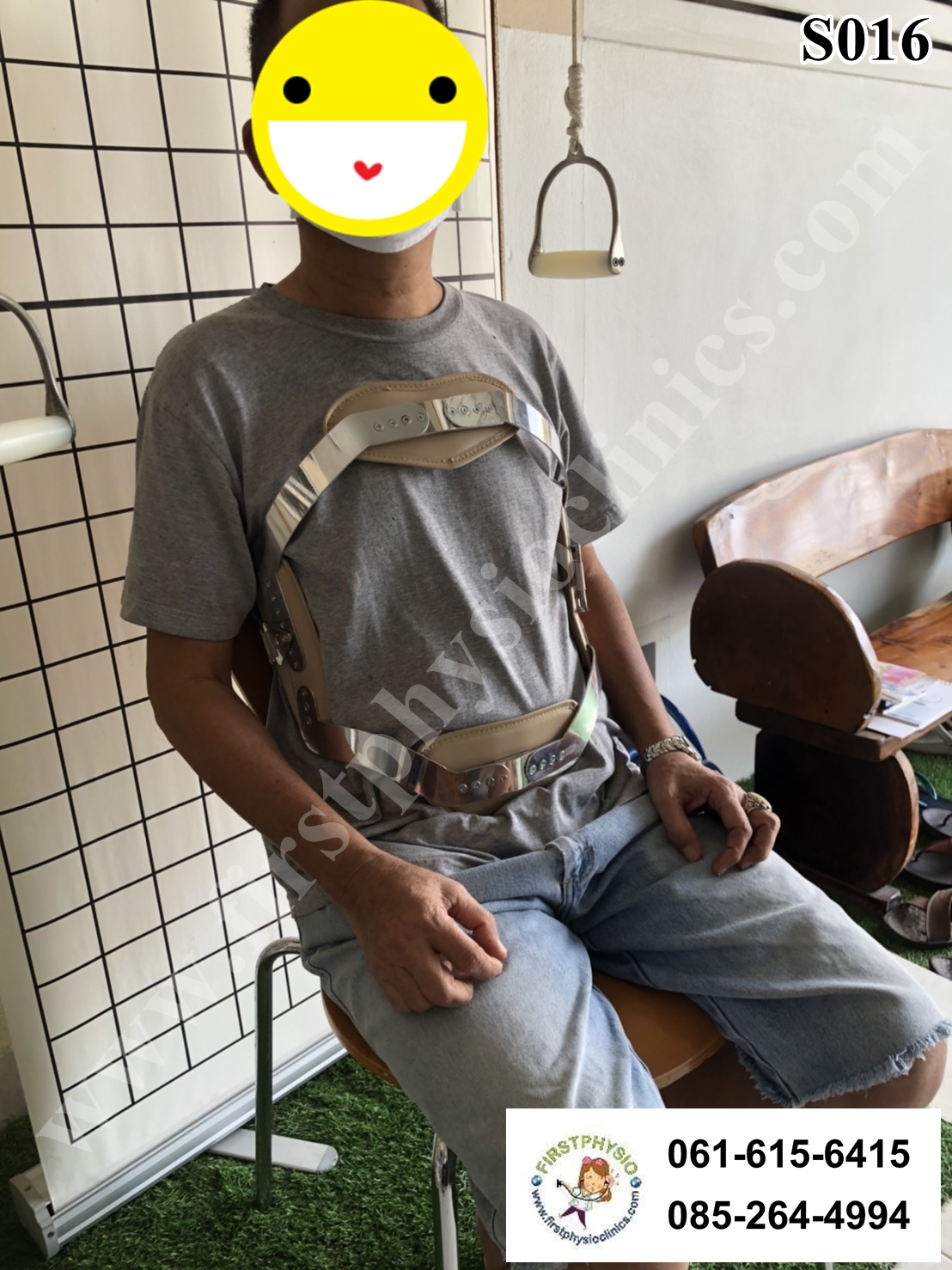 พยุงหลังโครงเหล็กด้านหน้า เจเวท พยุงลำตัวกระดูกทรุด ป้องกันการโค้งงอของหลังมาด้านหน้า,ด้านหลัง,ด้านข้าง Jewett Brace