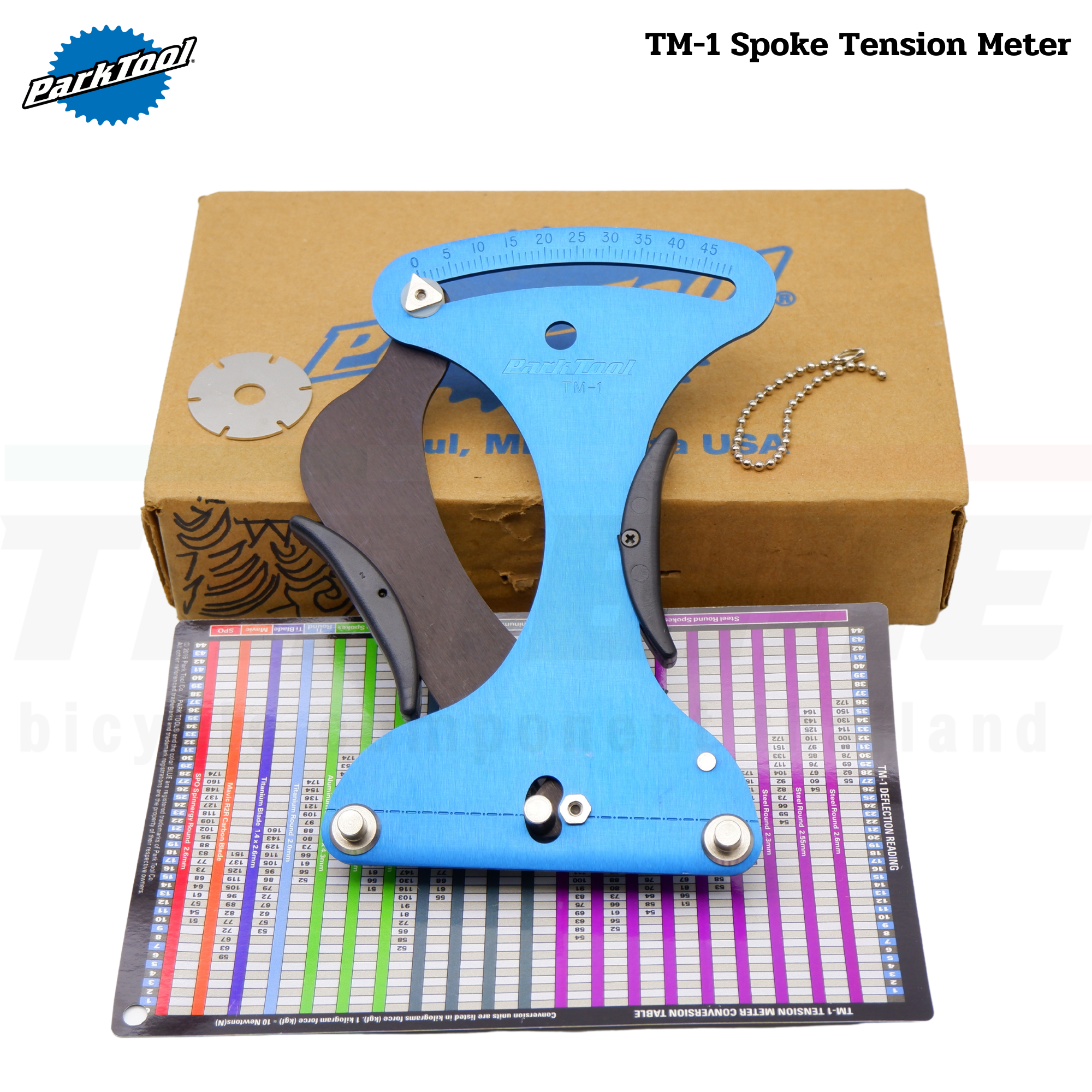 เครื่องมือวัดความตึงซี่ลวด Park tool spoke tension meter ,TM-1