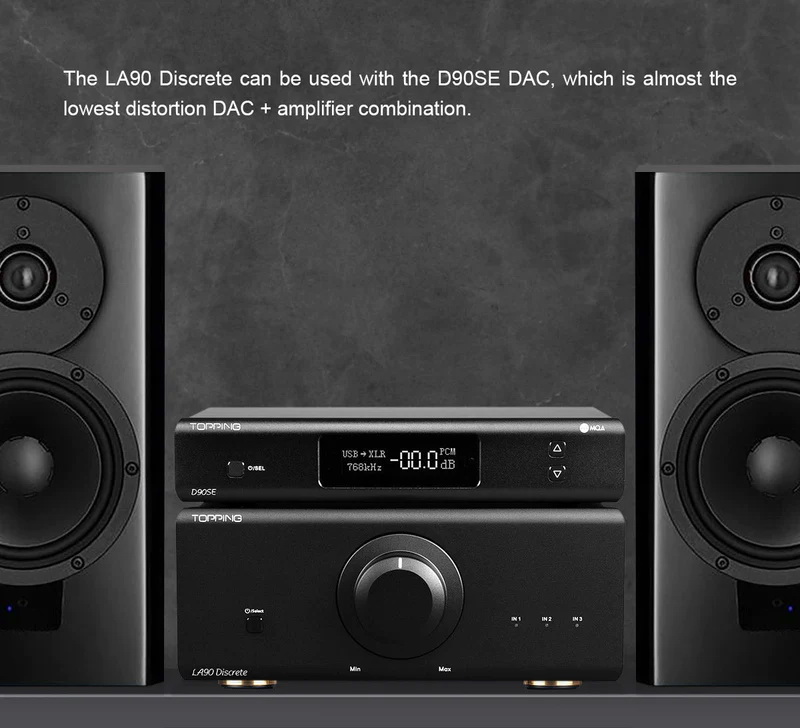 Topping LA90 Discrete NFCA Amplifier ตั้งโต๊ะ รองรับ Hi-Res ประกันศูนย์ไทย