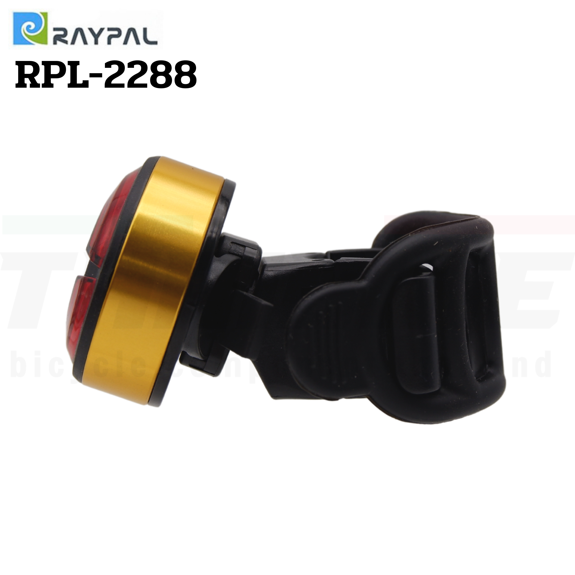 ไฟท้ายจักรยานชาร์จ USB รองรับหลักอานแอร์โร่ว์ RAYPAL รุ่น RPL-2288