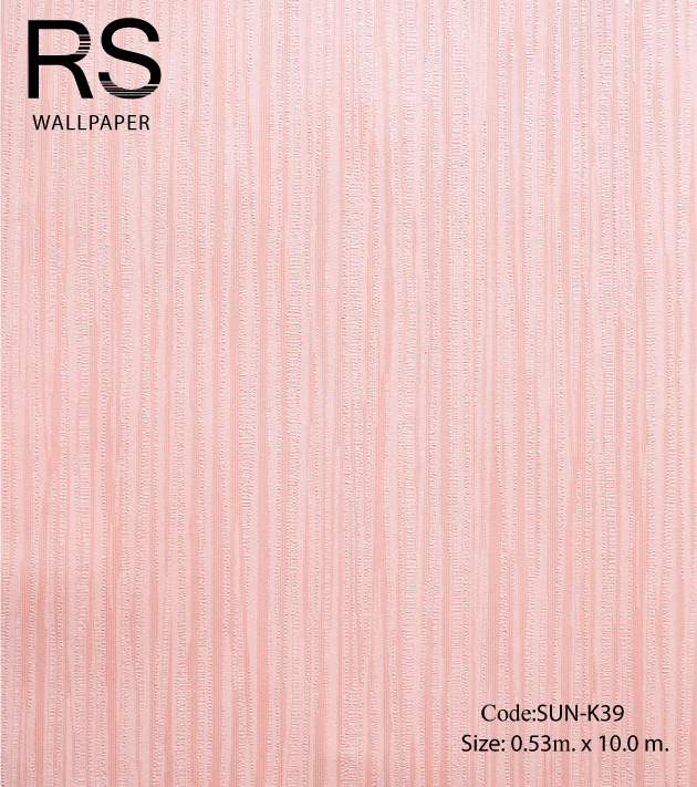 วอลเปเปอร์ลายเส้นโทนสีชมพู SUN-K39
