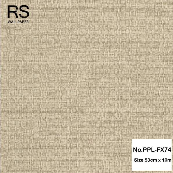 วอลเปเปอร์ ลายผ้า สีน้ำตาล No.PPL-FX74