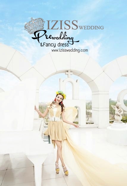 PW176 - Pre order ชุดคู่ถ่ายพรีเวดดิ้ง (prewedding dress) & ชุดแต่งงานแฟนซี (Fancy wedding dress)ชายหญิง "ธีมสีครีม-ลายสก๊อต"