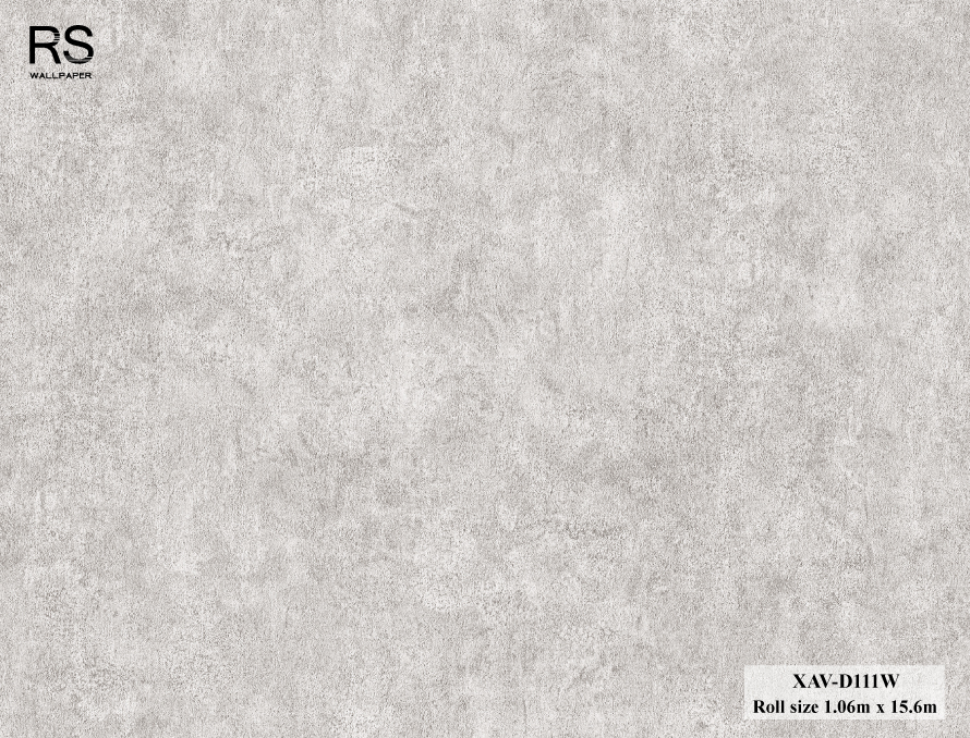 วอลเปเปอร์ ลายปูนเปลือยสีเทาอ่อน XAV-D111W