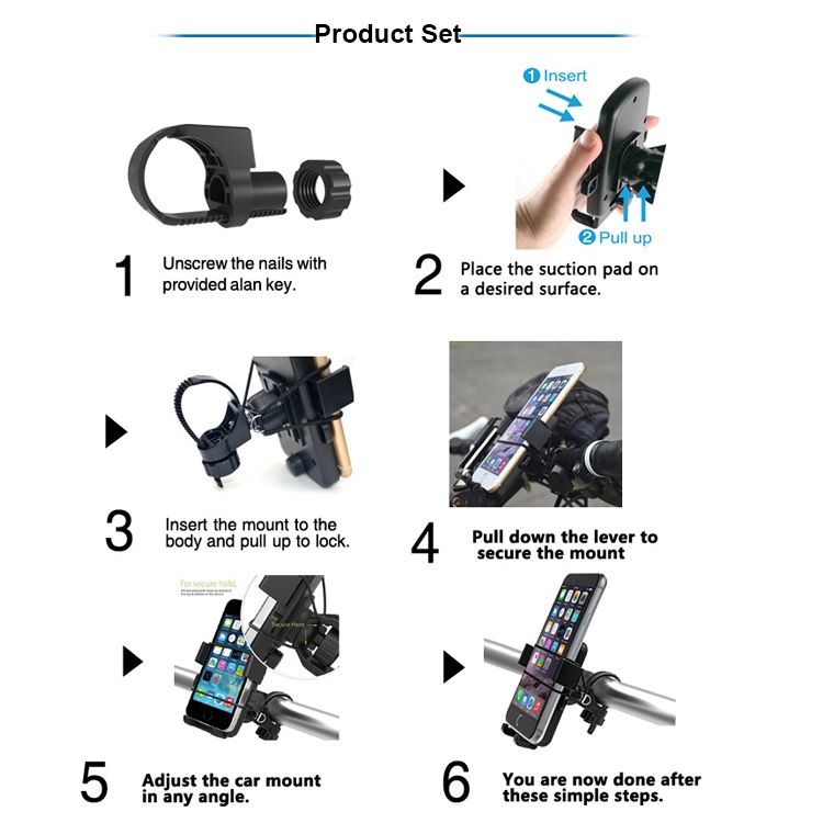 ขาจับมือถือ ติดจักรยาน มอเตอร์ไซต์ 05 HLBK-X6