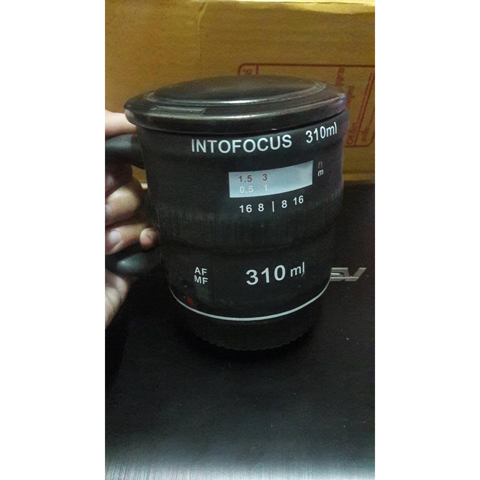 แก้วเลนส์กล้องแบบเซรามิก Lens Mug Into Focus
