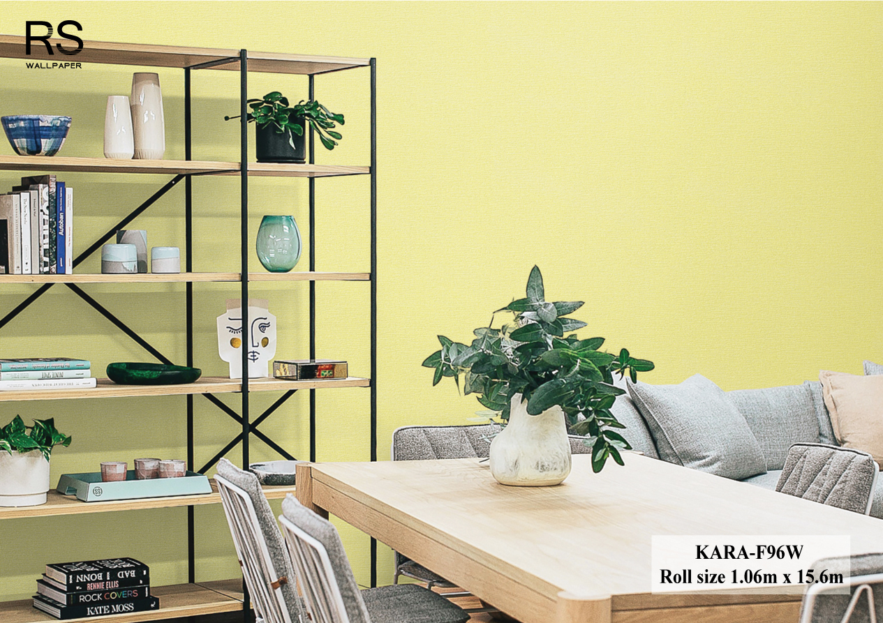 วอลเปเปอร์ สีเหลือง KARA-F96W