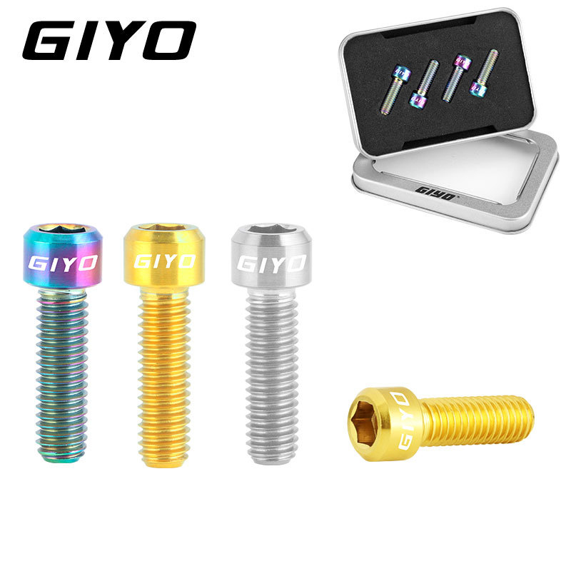 น็อตไทเทเนี่ยมใส่จักรยาน GIYO M6X18 M6X20 TC4 titanium alloy