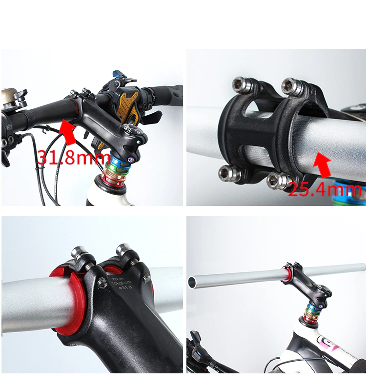 ตัวแปลงคอแฮนด์จักรยานจาก 25.4 เป็น 31.8 Shim Convert 25.4mm to 31.8mm Stem Adaptor