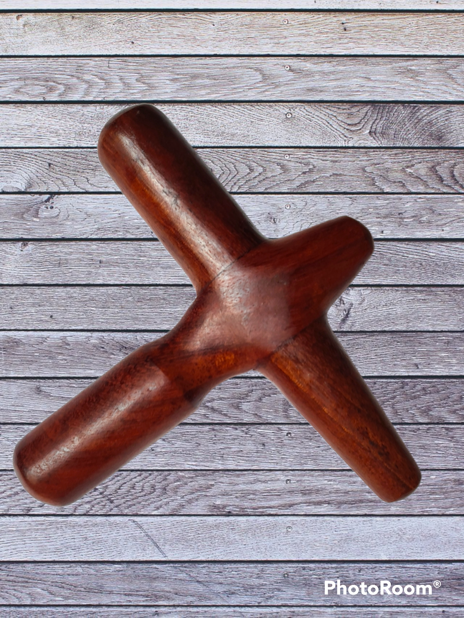 ไม้นวดกดจุด 4 แฉก (ไม้แดง)