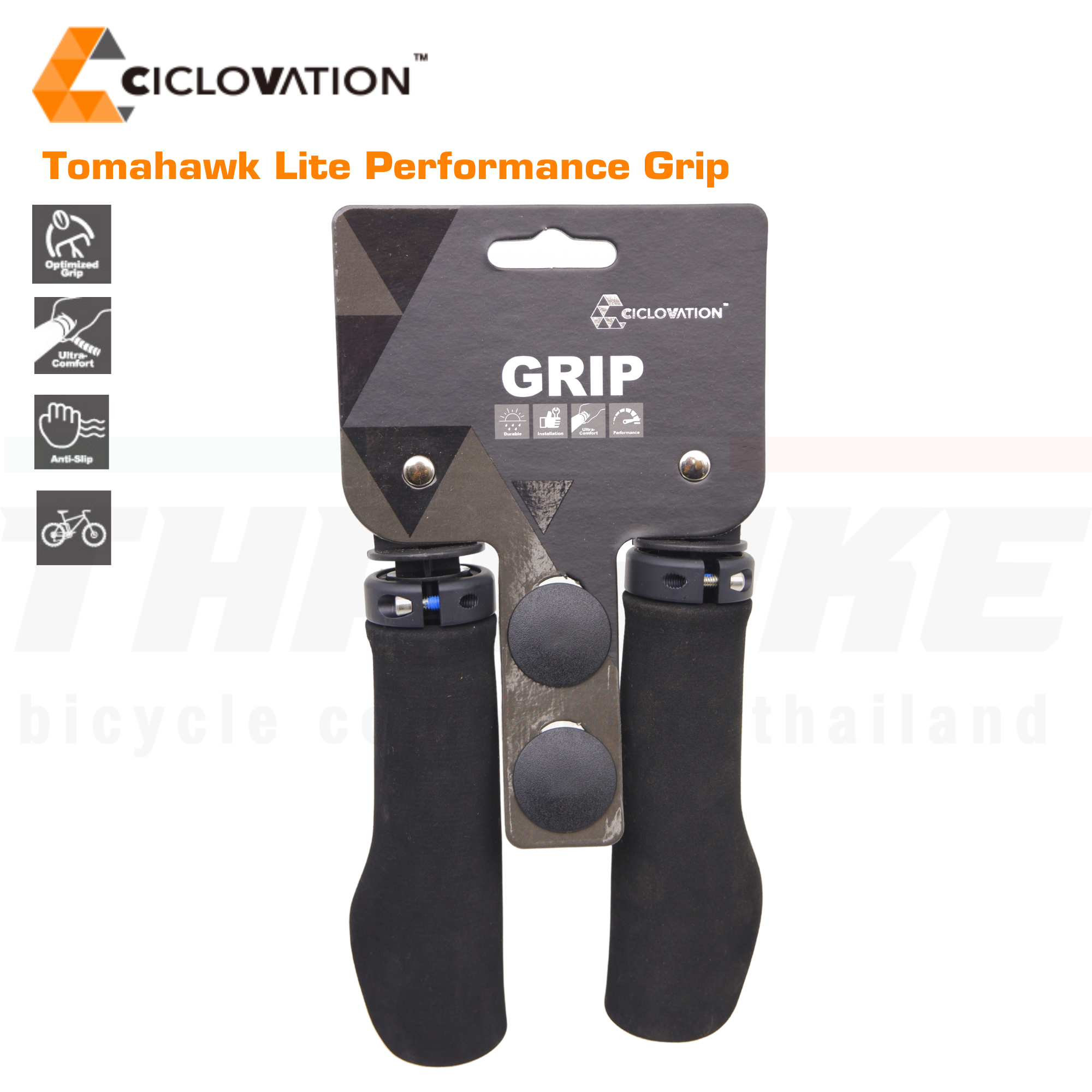 ปลอกแฮนด์จักรยานเสือภูเขา CICLOVATION Tomahawk Lite Performance Grip