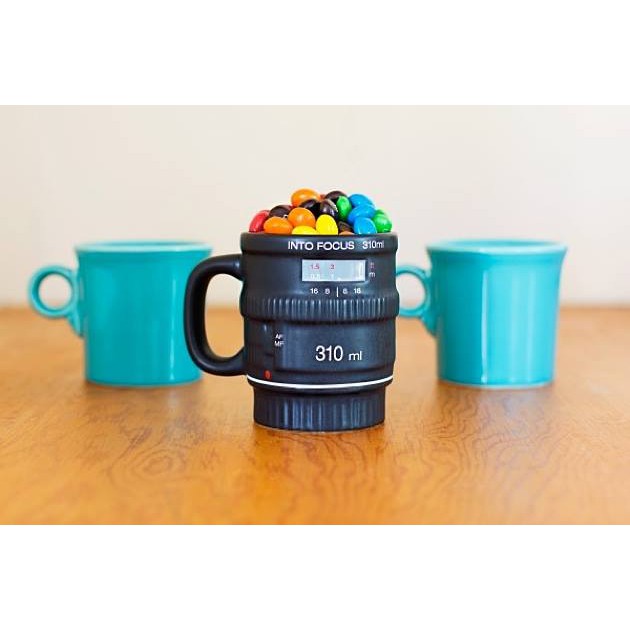 แก้วเลนส์กล้องแบบเซรามิก Lens Mug Into Focus