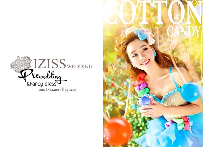 PW111 - **พรีออเดอร์ค่ะ** ชุดคู่ถ่ายพรีเวดดิ้ง (prewedding dress) & ชุดแต่งงานแฟนซี (Fancy wedding dress)ชายหญิง "ธีมสีฟ้า-ชมพู"