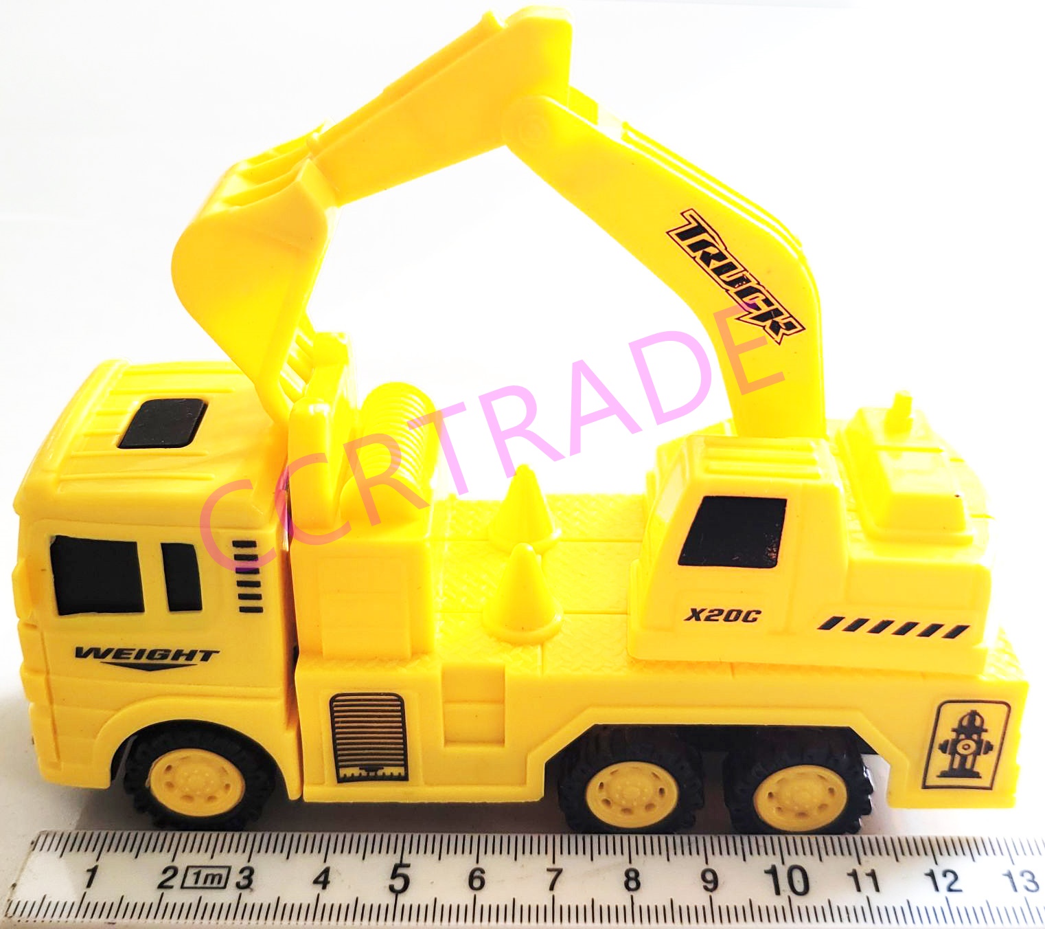 รถก่อสร้างคละ 4 แบบถาด 7x13 ซม.(งานห้าง)