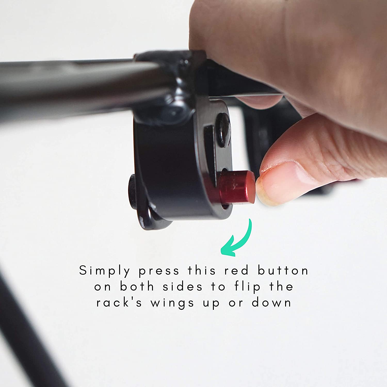 ตะแกรงหน้าจักรยานรุ่นขยายได้สีดำ VINCITA C054-BL