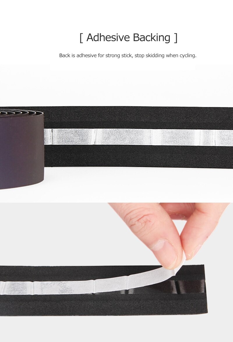 ผ้าพันแฮนด์จักรยาน CXWXC Non-slip Reflective Bike เปลี่ยนสีตามมุมมอง 1 คู่ 2 อัน 1 คัน