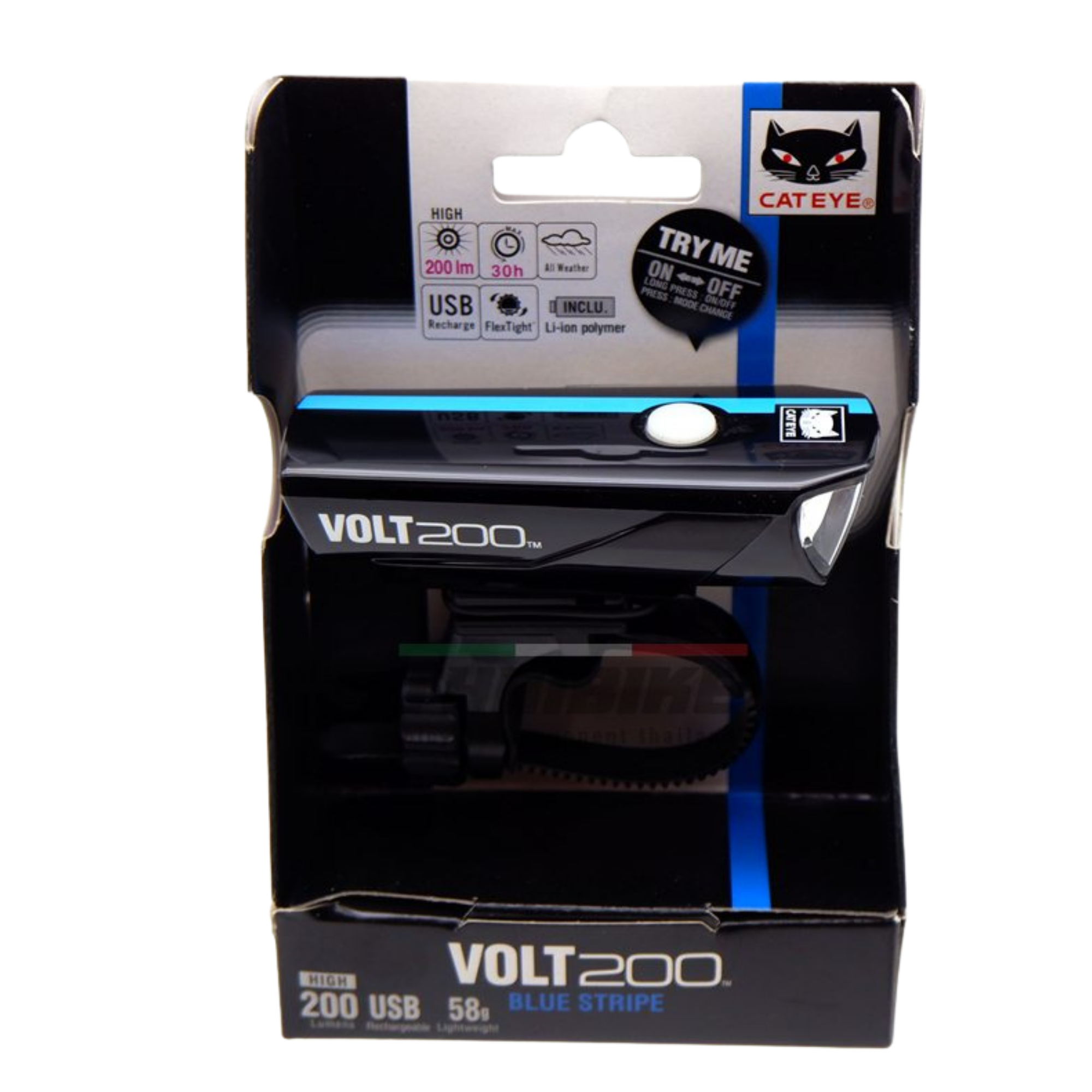 ไฟหน้าจักรยานแบบชาร์จ USB CATEYE VOLT200, HL-EL151RC USB