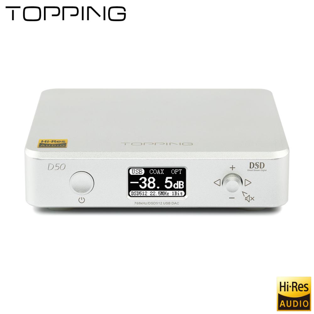 ขาย TOPPING D50 DAC ตั้งโต้ะระดับ Hi-Res รองรับ DSD512 , iOS , Android , Windows , MAC