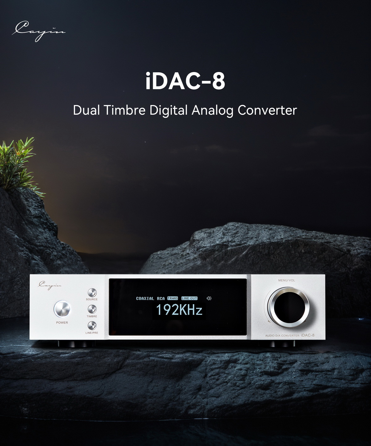 Cayin IDAC-8 DAC แบบไฮบริด ชิป AK4191+AK4499EX, หลอดไตรโอด 6H6b-B ประกันศูนย์ไทย