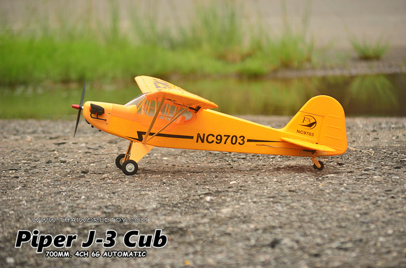 PIPER J-3 CUB Rc Scale 700MM. 4CH Brushless Motor