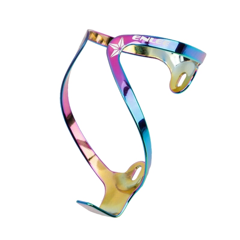 ขายึดขวดน้ำอลูมิเนียมเคลือบสีรุ้ง ENLEE Bike Water Bottle Cage Holder Lightweight