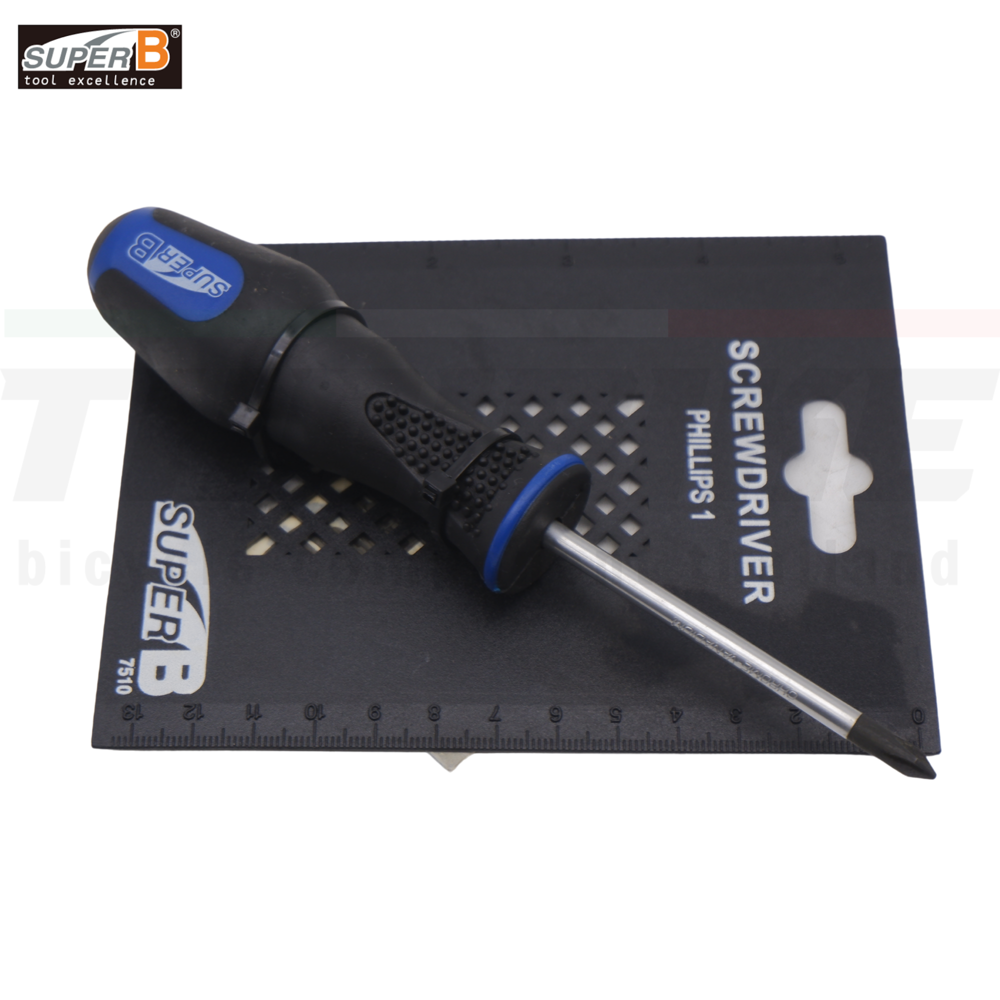 ไขควงหัวแฉก หัวแบน สำหรับงานจักรยาน SUPER B เบอร์ 5/6