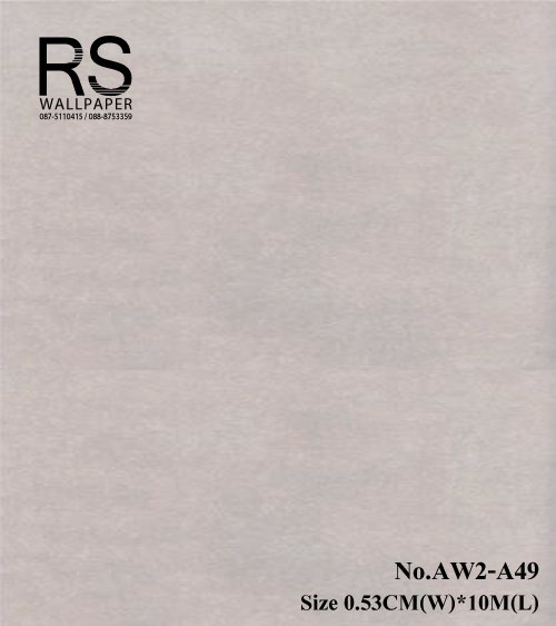 วอลเปเปอร์สีพื้นเทาอ่อน แท็กเจอร์ปูนกึ่งเงากึ่งด้าน AW2-A49