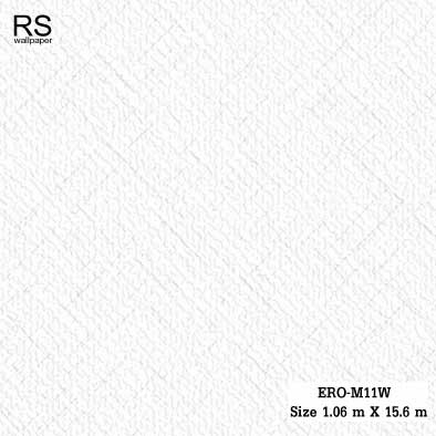 วอลเปเปอร์ ลายผ้าสีครีมขาว ERO-M11W