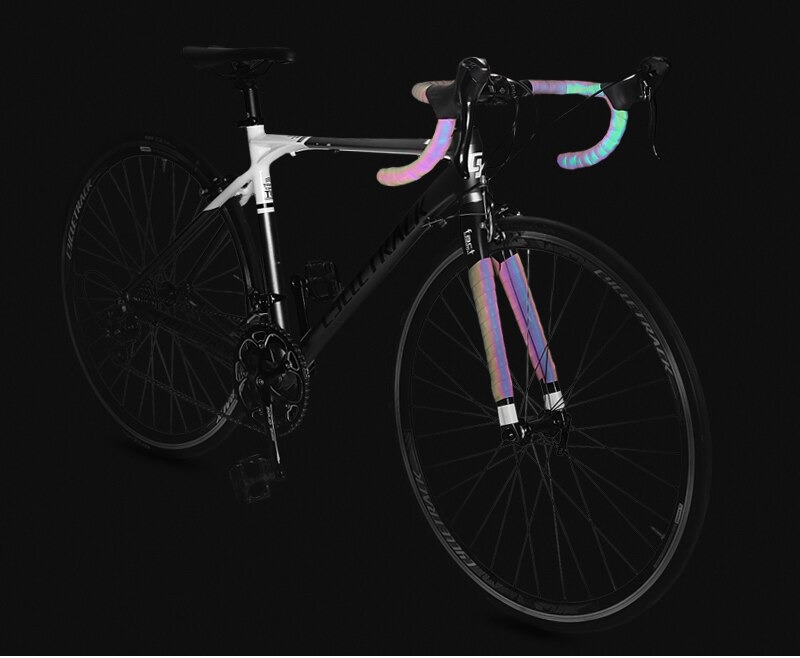 ผ้าพันแฮนด์จักรยาน CXWXC Non-slip Reflective Bike เปลี่ยนสีตามมุมมอง 1 คู่ 2 อัน 1 คัน