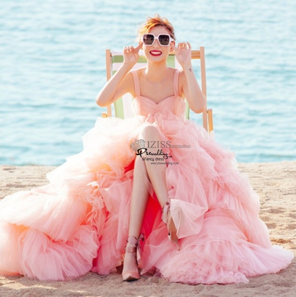 PW623 **พรีออเดอร์ชุดพรีเวดดิ้งสีส้มค่ะ**ชุดคู่ถ่ายพรีเวดดิ้ง (prewedding dress) & ชุดแต่งงานแฟนซี (Fancy wedding dress)ชายหญิง "ธีมสีส้มโอโรส"