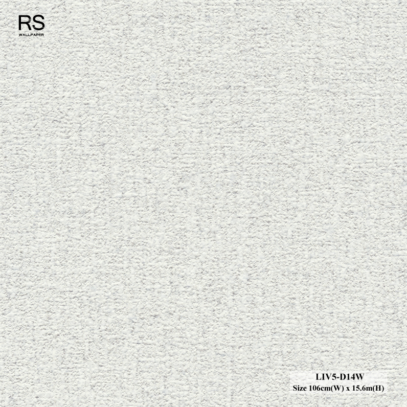วอลเปเปอร์ลายผ้า สีเทาขาว LIV5-D14W