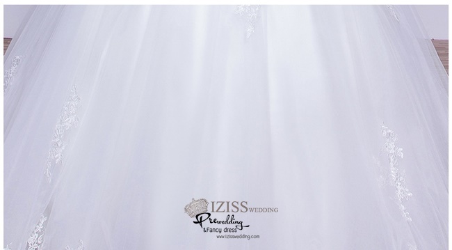 BR224 **พรีออเดอร์**ชุดแต่งงาน&ชุดเจ้าสาวแบบยาวสีขาวเกรดพรีเมี่ยม หรูหราน่ารัก สวยโดดเด่นไม่ซ้ำใคร สวยงามดุจเจ้าหญิง