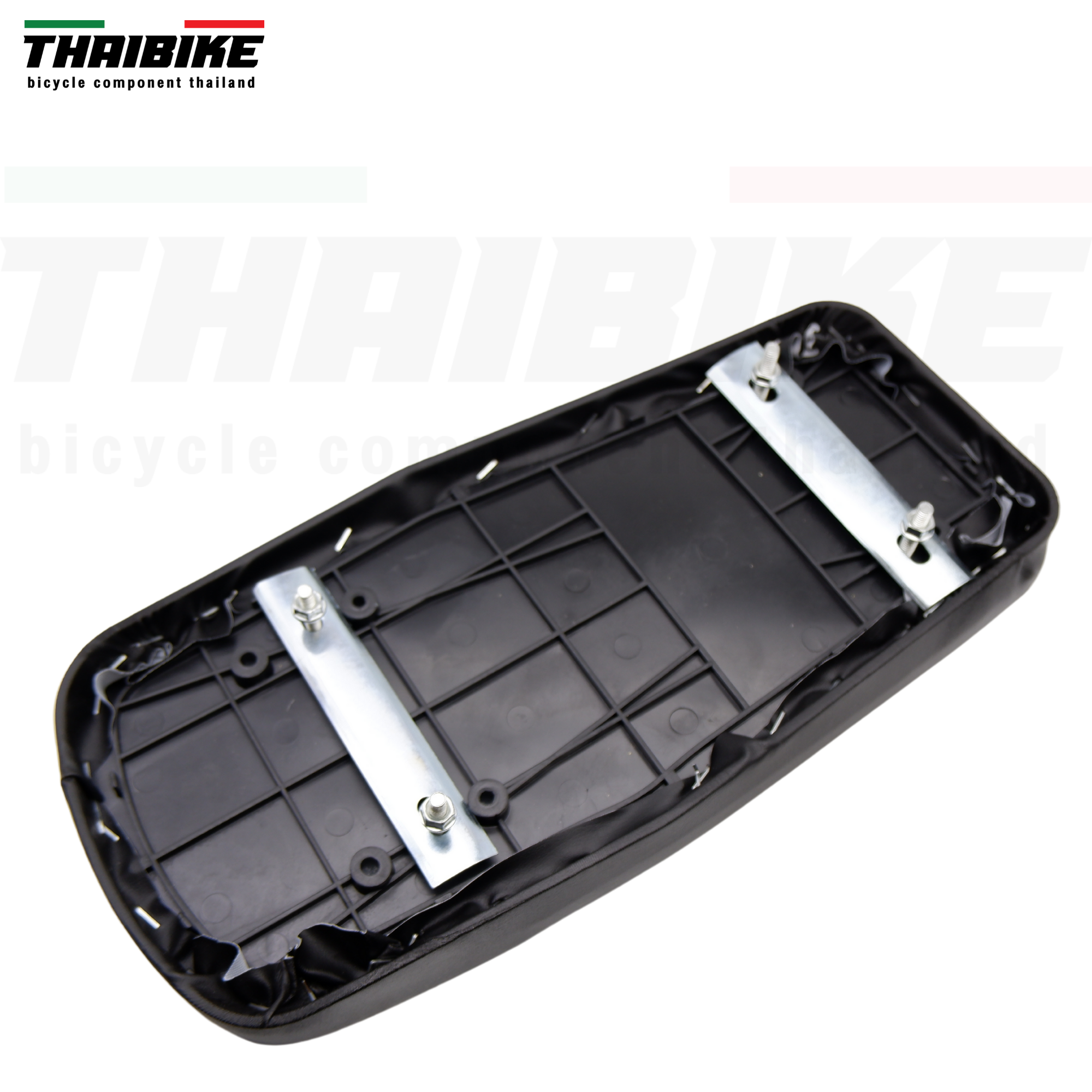 เบาะนั่งหลังสำหรับติดตะแกรงหลังจักรยาน แบบมีตัวล็อคล่าง