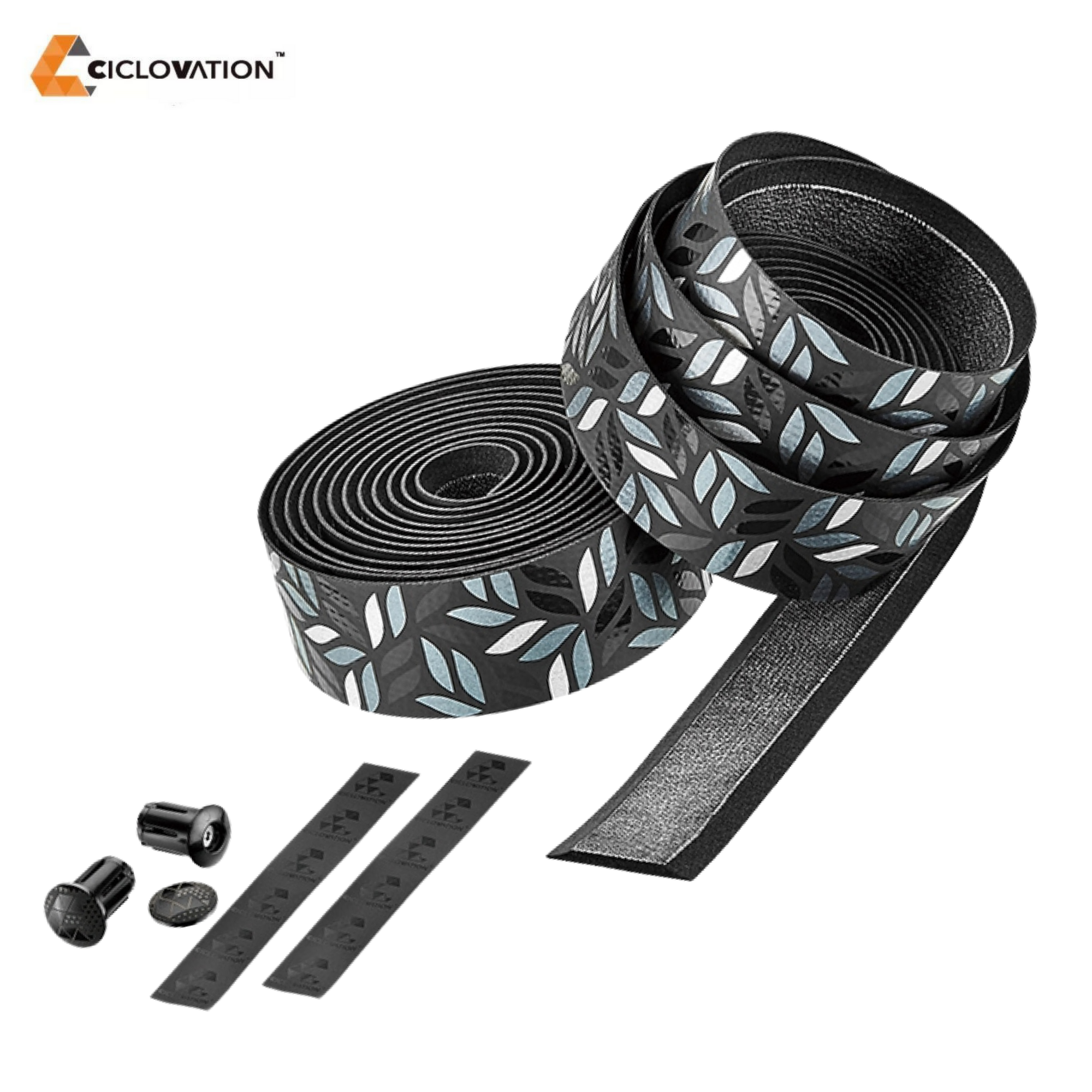 ผ้าพันแฮนด์จักรยาน CICLOVATION Rainforest Premium Bar Tape with Leather Touch