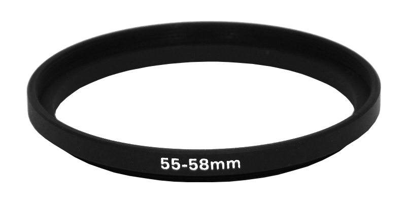 Step Ring แหวนแปลงขนาดหน้าเลนส์ ขนาด 55-58 mm.
