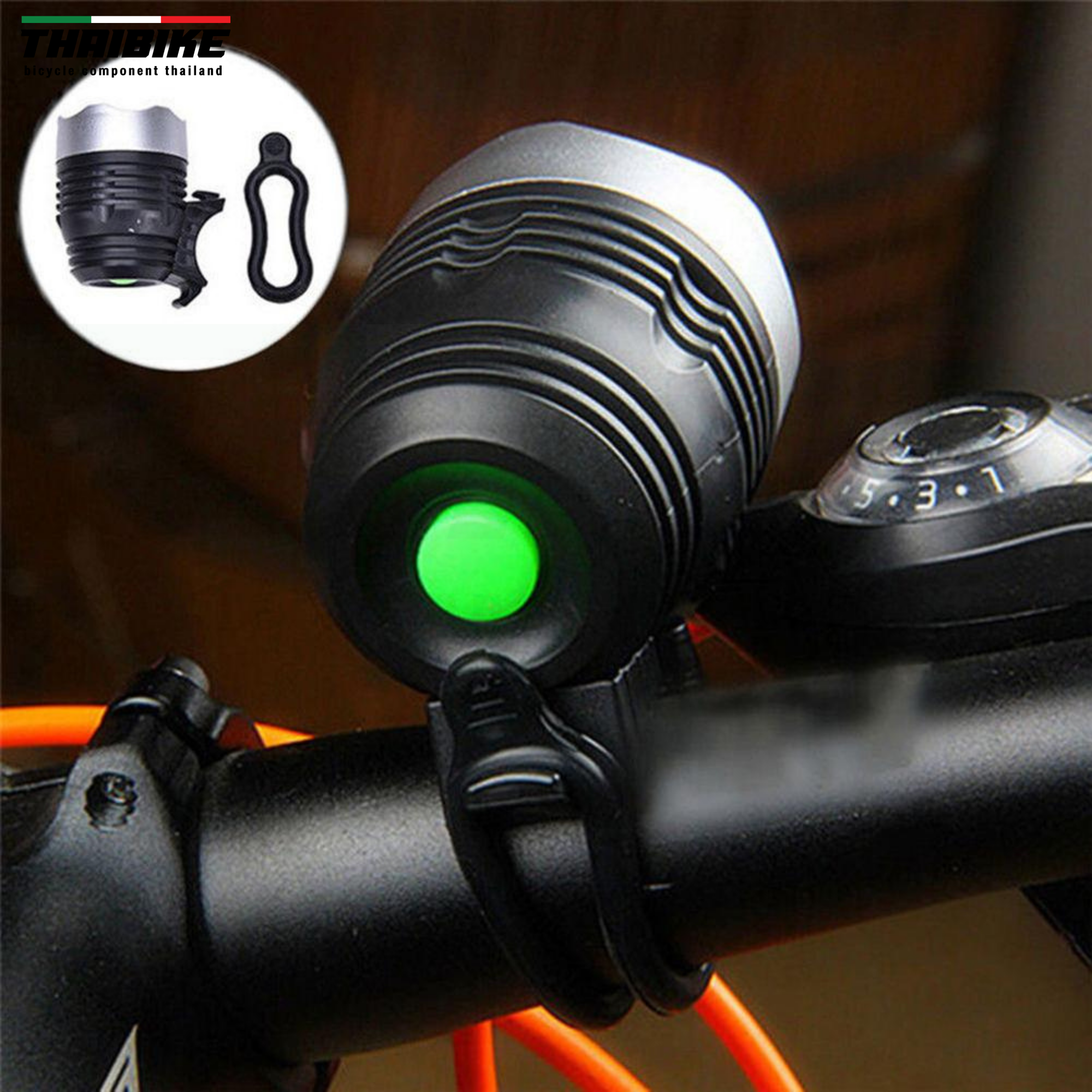 ไฟหน้าจักรยาน GH แบบเป็นไฟคาดหัวในตัว Q5 Interface LED Bike