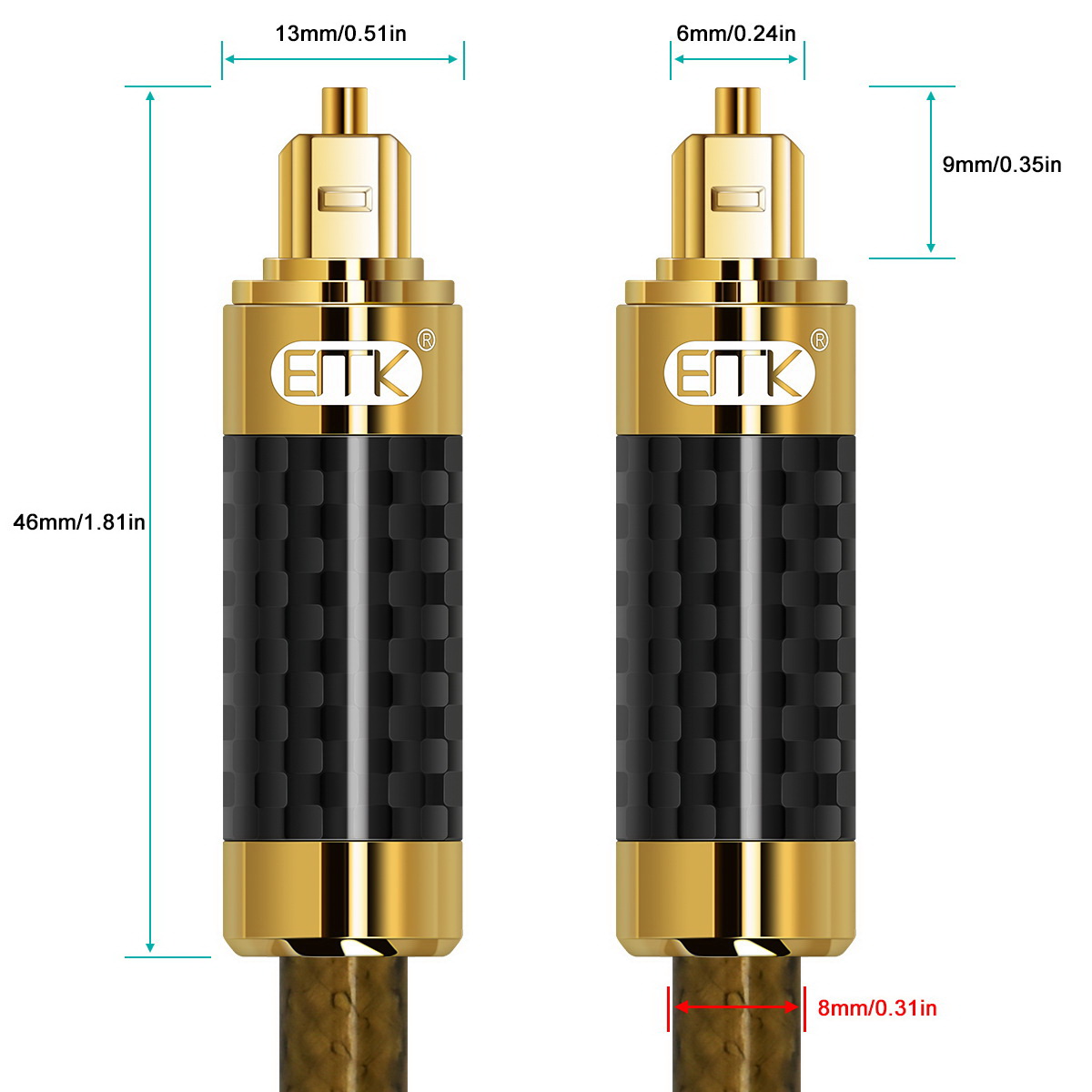 ขาย ERTK Premium Black Optical สาย Optical สำหรับเครื่องเสียง