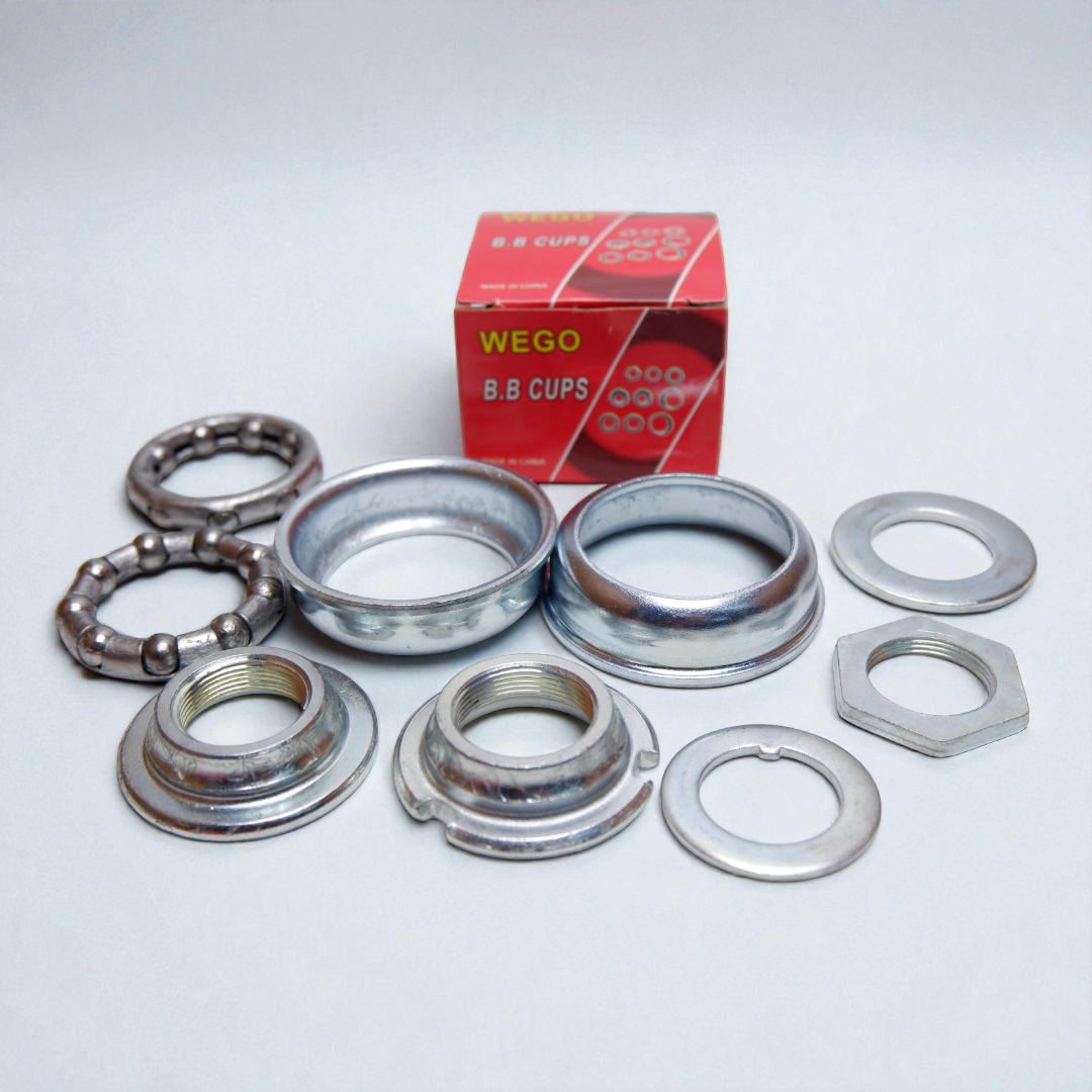 ชุดถ้วยกะโหลกและลูกปืน จักรยานทุกขนาด สำหรับจานเลื้อย ขนาดกลาง/ใหญ่ (พร้อมอุปกรณ์ครบชุด)