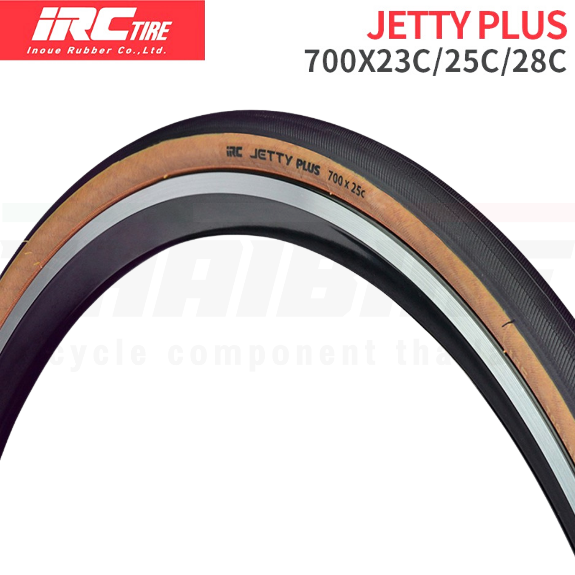 ยางนอกจักรยานเสือหมอบ IRC JETTY PLUS 700X25 700X28