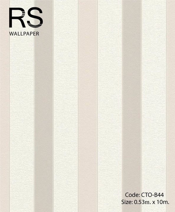 วอลเปเปอร์ลายทางเทาสลับขาว CTO-B44