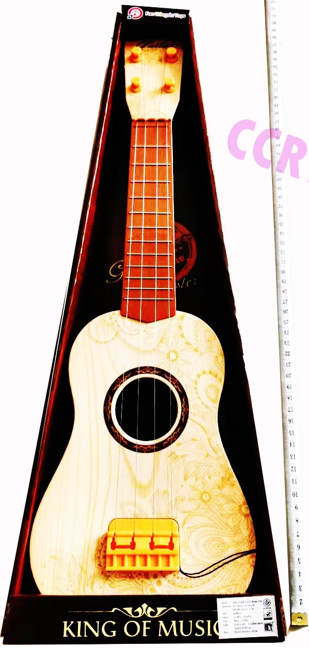 กีต้าร์อูคูเลเล่พลาสติกลายไม้กล่องใหญ่ 54.5 ซม.(1x3)
