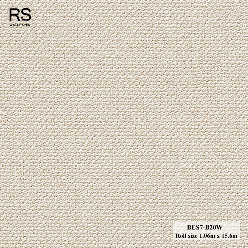 วอลเปเปอร์ ลายผ้าพื้นสีน้ำตาลอ่อน BES7-B20W