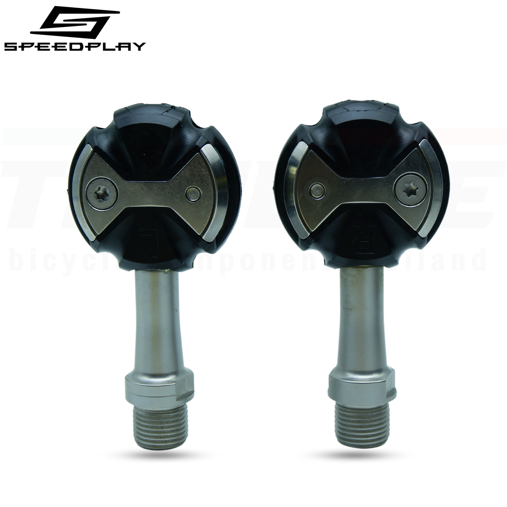 บันไดจักรยาน SPEEDPLAY Zero Stainless Steel Pedals - black/silver