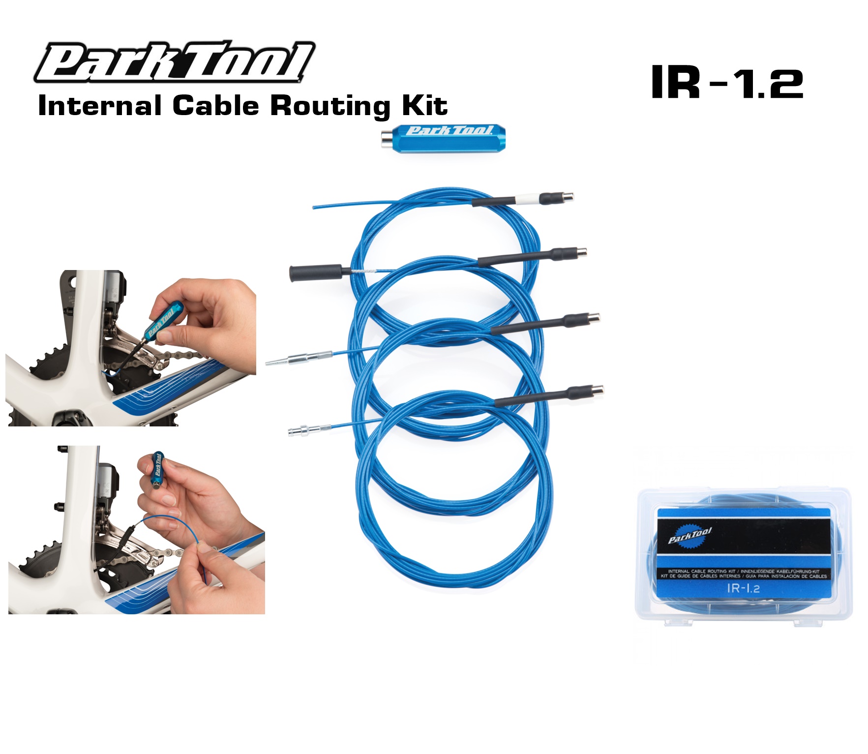 ตัวช่วยร้อยสายจักรยาน Park Tool ,IR-1.2 Tool Internal Cable Routing Kit