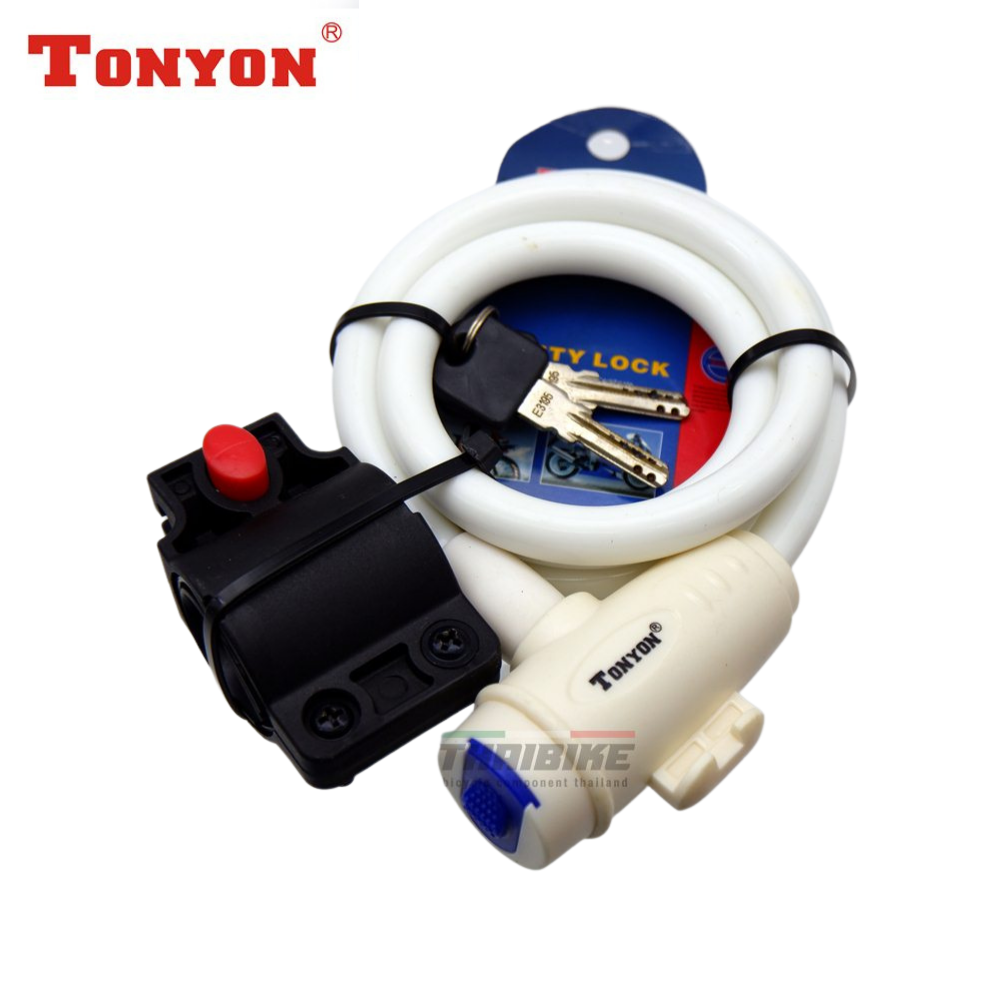 สายล็อคจักรยาน มอเตอร์ไซต์ TONYON แบบกุญแจ