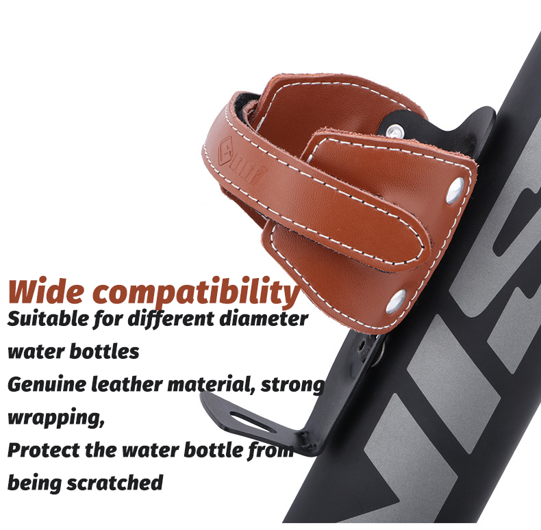 ขาขวดน้ำจักรยานแบบหนัง ODI bicycle retro cowhide water bottle holder