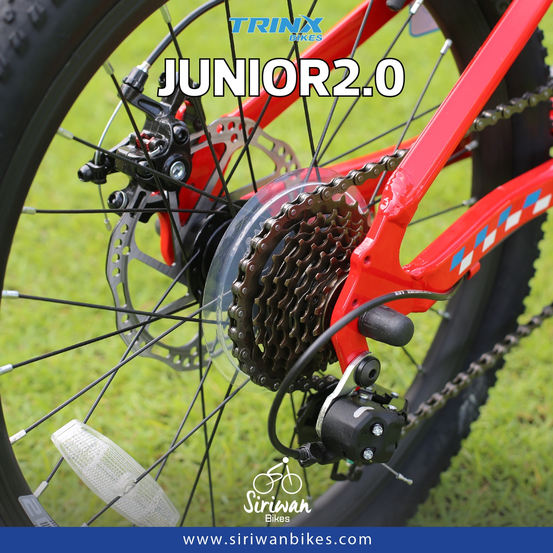 TRINX : JUNIOR 2.0 จักรยานเด็ก MTB อลูฯ 20" ดิสเบรค 7 Speeds