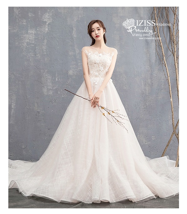 BR368 **พรีออเดอร์**ชุดแต่งงาน&ชุดเจ้าสาวแนวเรียบหรู สีขาวเกรดพรีเมี่ยม น่ารัก สวยโดดเด่นไม่ซ้ำใคร