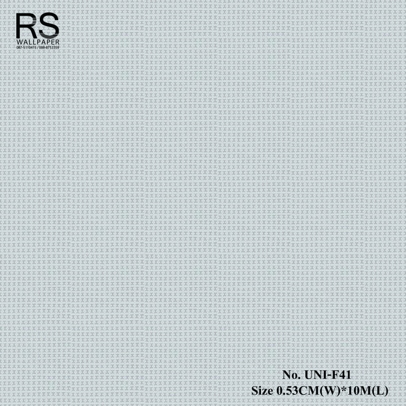 วอลเปเปอร์ติดผนัง มีเทกเจอร์ โทนสีเทาอมเงิน (สีเทาสว่าง) UNI-F41